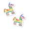 Big Dot of Happiness Fiesta Small Paper Cutouts, DIY Mexican Themed Party Decor Craft for Cinco De Mayo, Colorful Pinata Shaped Cut-Outs - 24 Ct